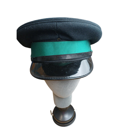 Police Cadet Peaked Cap Green Ribbon Band Film TV Collector Interest