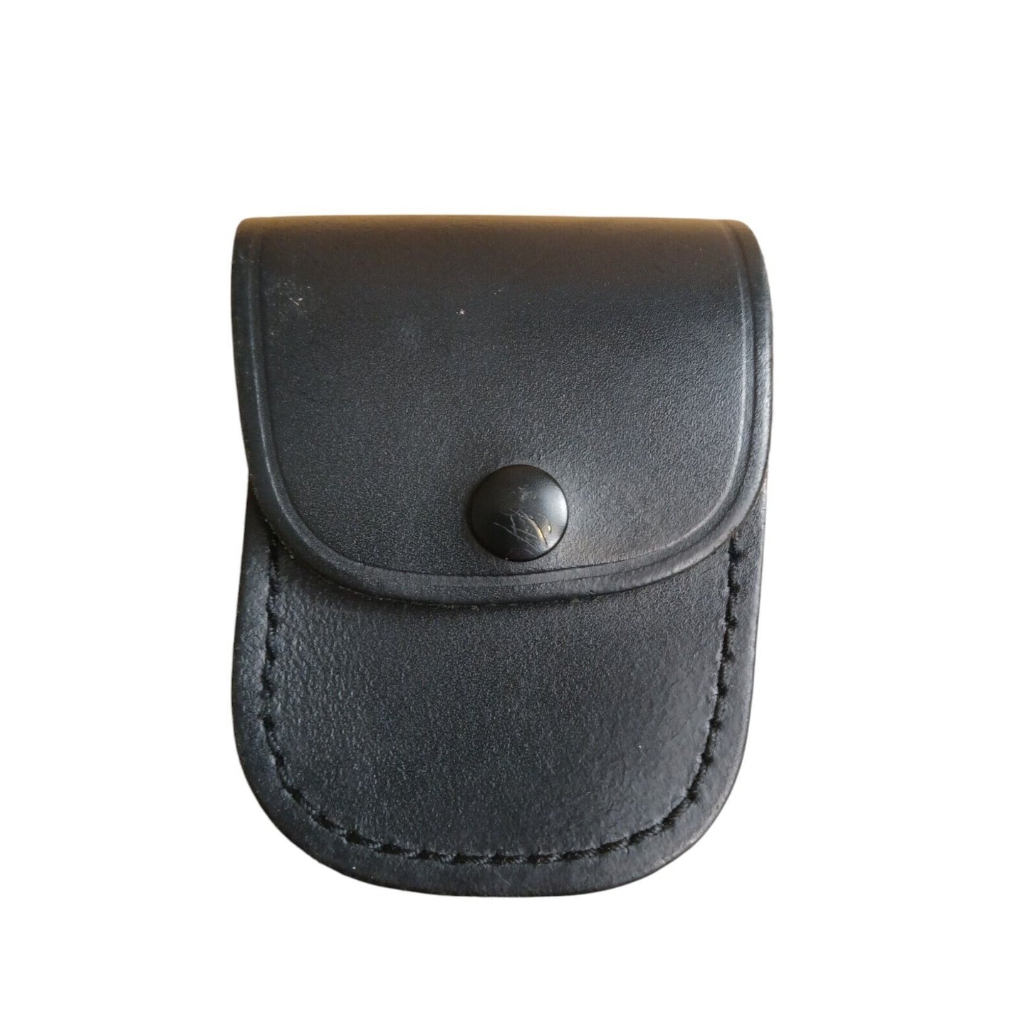 TCH830 Folding Handcuffs & Leather Carry Pouch Genuine Cuffs Ex Police Security