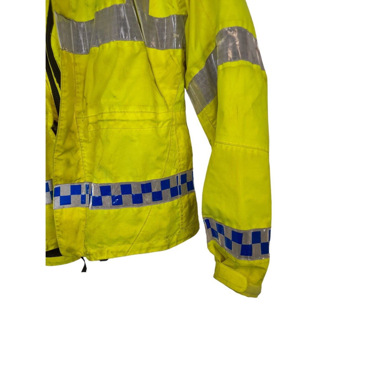 Keela Hi Vis Jacket ExPolice Waterproof Anorak Security EmergencyRecovery GradeB