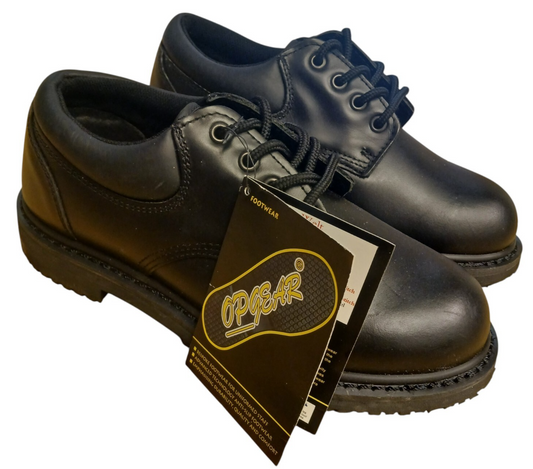 Opgear Black Shoes Safety Occupational Security Steel Toe Cap Size 6 Uniform