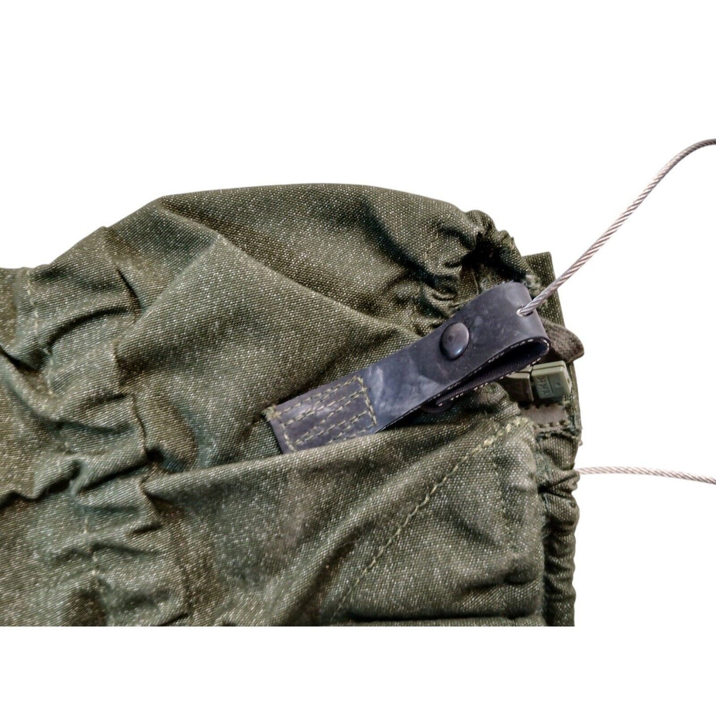 British Army Green Leg Gaiters GS Wire Rope Hiking Standard Size 1996
