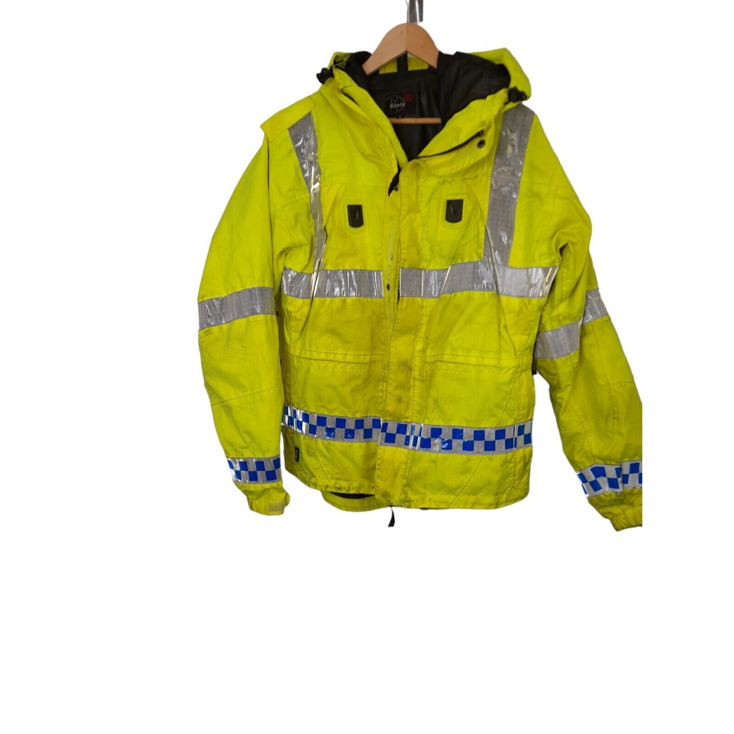 Keela Hi Vis Jacket ExPolice Waterproof Anorak Security EmergencyRecovery GradeB
