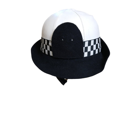 Traffic Police Bowler Hat WPC Black and White Rare Size 56 Collector Film TV