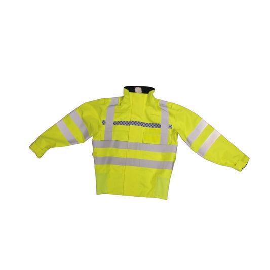 Hi Viz Blouson Bomber Jacket Waterproof Coat Hi Vis Recovery Ex Police Security