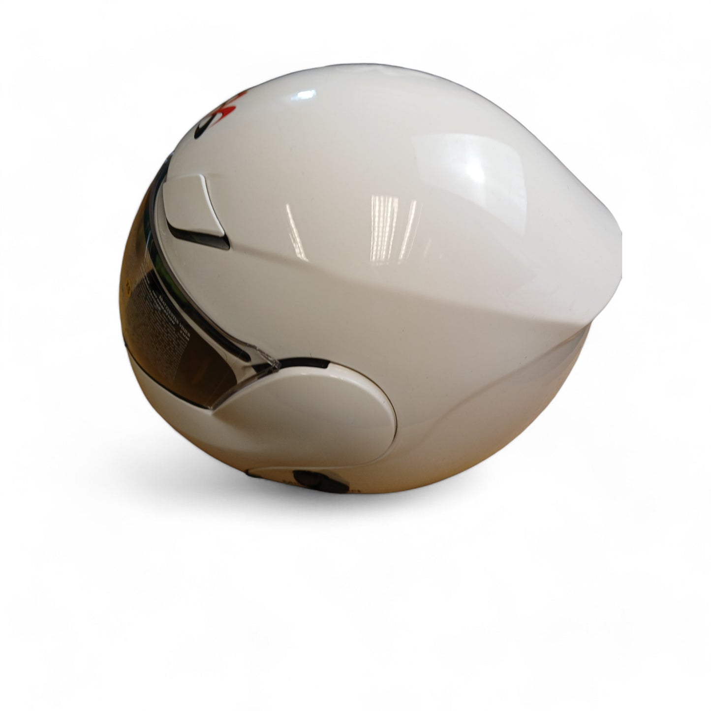 Milano Sports 3000 Modular Series White Full Face Motorcycle Crash Helmet XS New