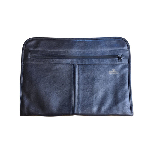 Large Document Holder Portfolio Black Leather Look Carrier Document 39 x 29 cm