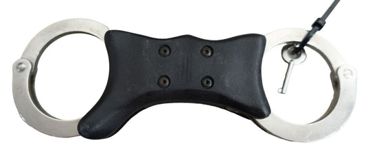 Quik-Kuf Handcuffs Speedcuffs Cuffs Genuine Ex Police Rigid With Key Like Hiatts