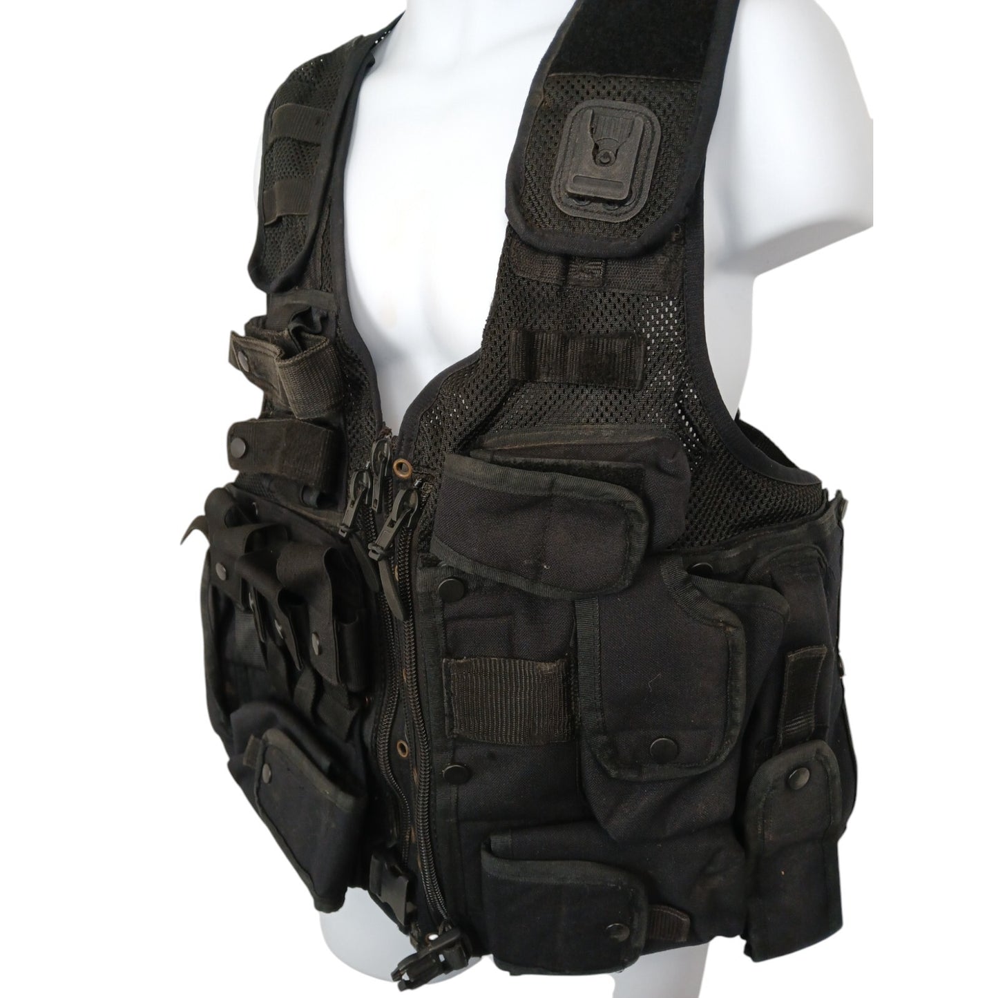 Arktis Tactical Vest Black Integrated Pouches Security Ex Police
