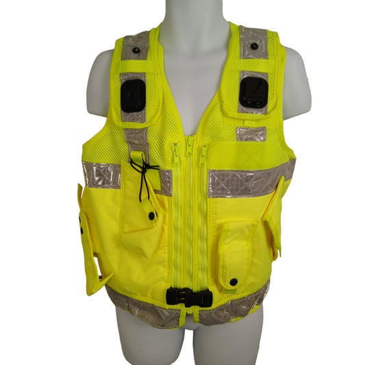 Arktis Tactical Vest Hi Vis Attached Pouches Ex Police Klickfast Docks Security