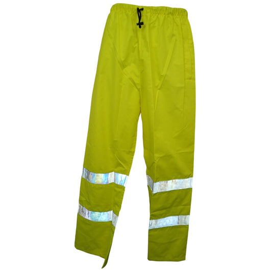 Ilasco Waterproof Trousers Hi Vis Hi Viz Overtrousers Reflective Breathable XS