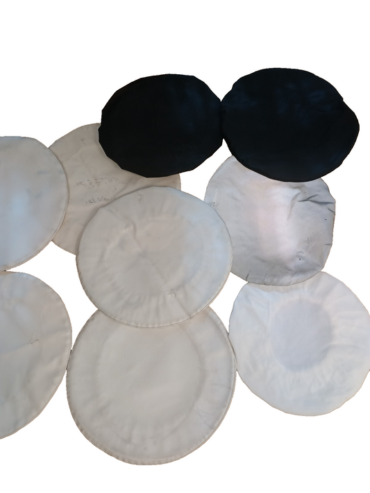 Peaked Cap Hat Covers Bundle x 9 White Black Hi VIs Hi Viz Traffic