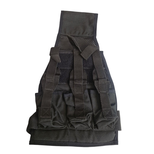 Drop Leg Pouch Belt Loop Cartridge Slots Black Tactical Airsoft Security Police