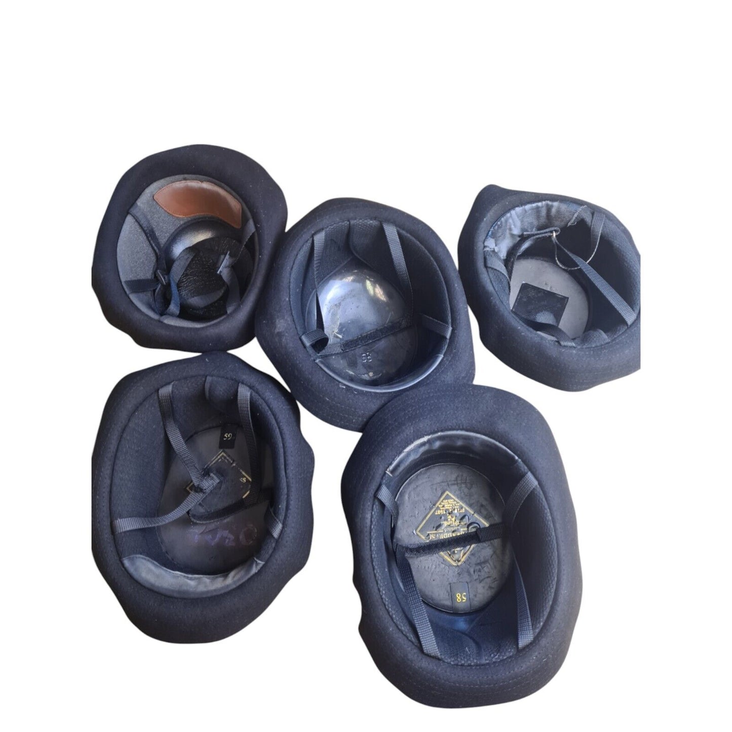 Police WPC Bowler Hats x 5 Bundle Film TV Fancy Dress Mix Sizes Checked Band B