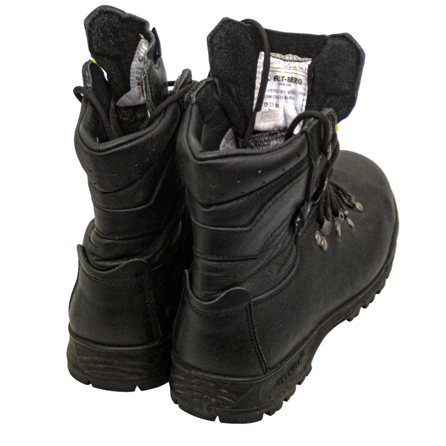Altberg Peacekeeper P3 Boots Safety Aqua Black Leather Ex Police Security Size 7