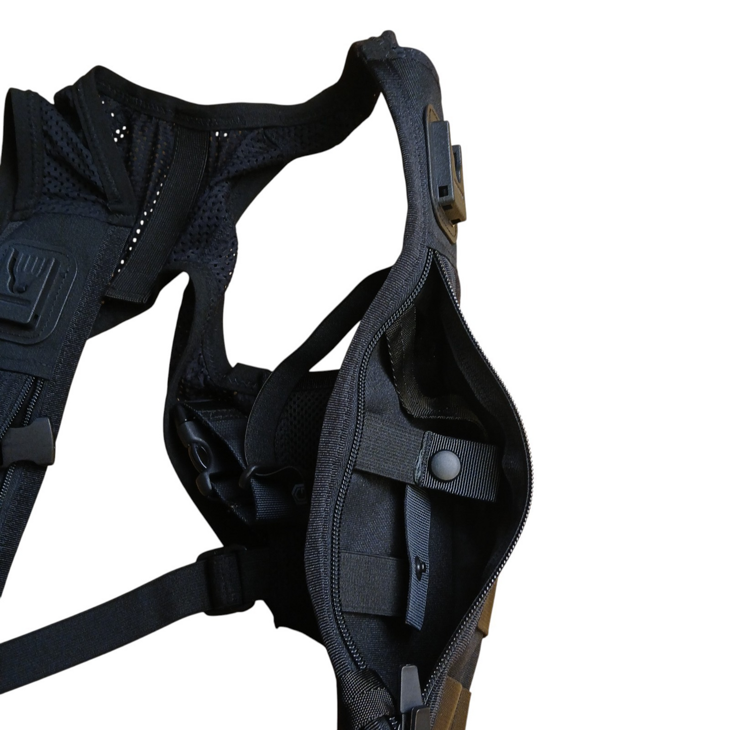 Molle Overt Harness Vest Black Garmentec Small Klickfast Ex Police Tactical