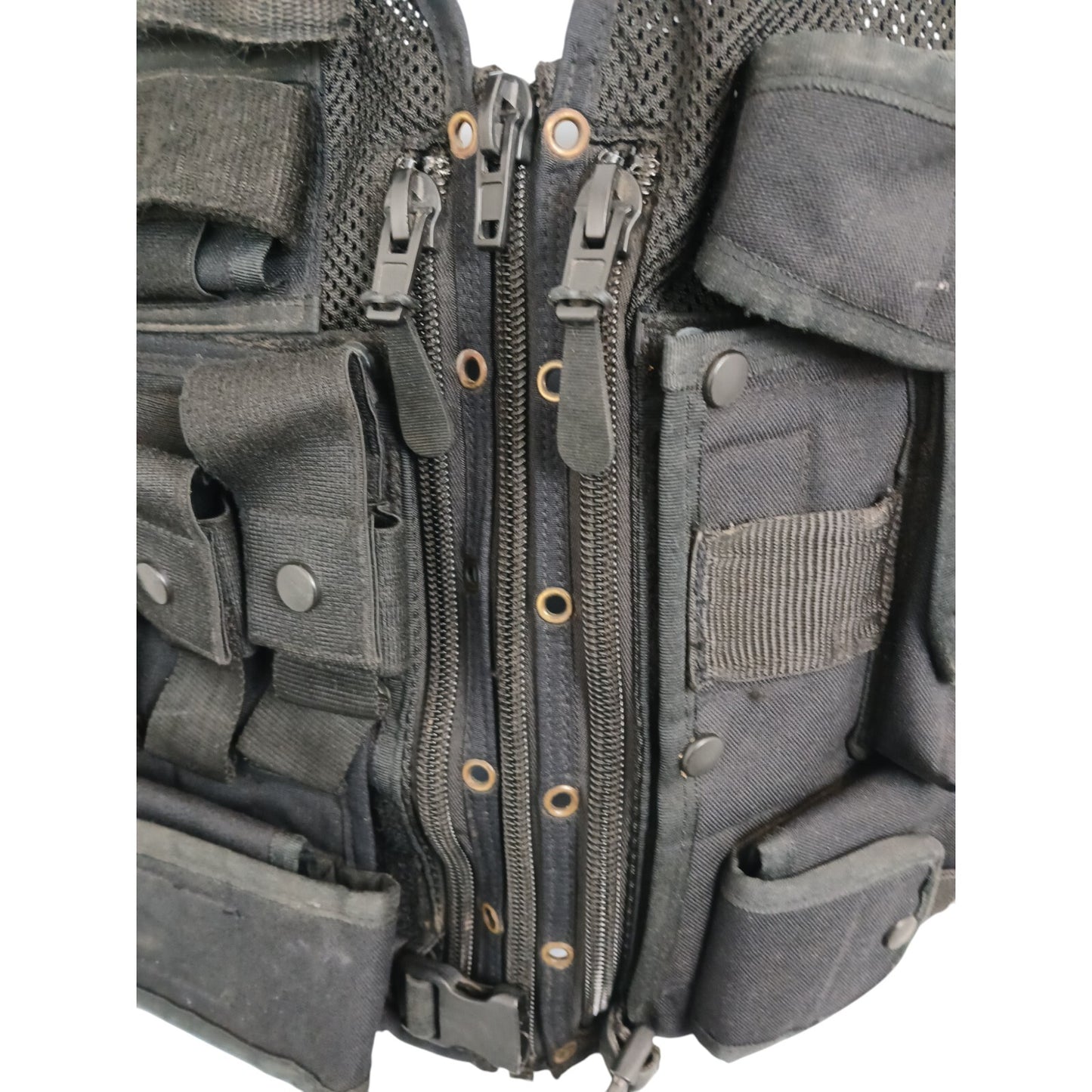 Arktis Tactical Vest Black Integrated Pouches Security Ex Police