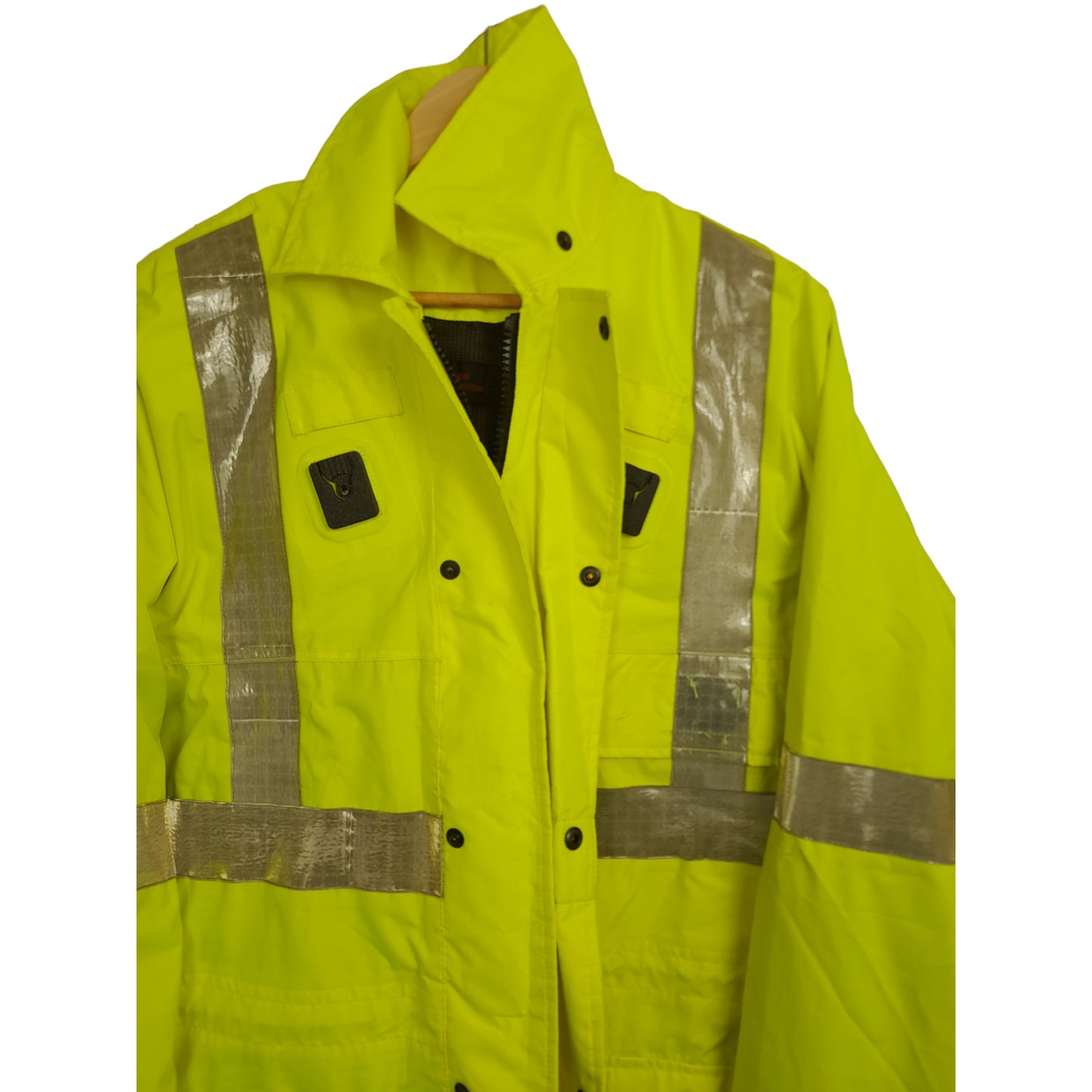 Ex Police Hi Vis 3/4 Length Waterproof Jacket Ilasco Security Emergency