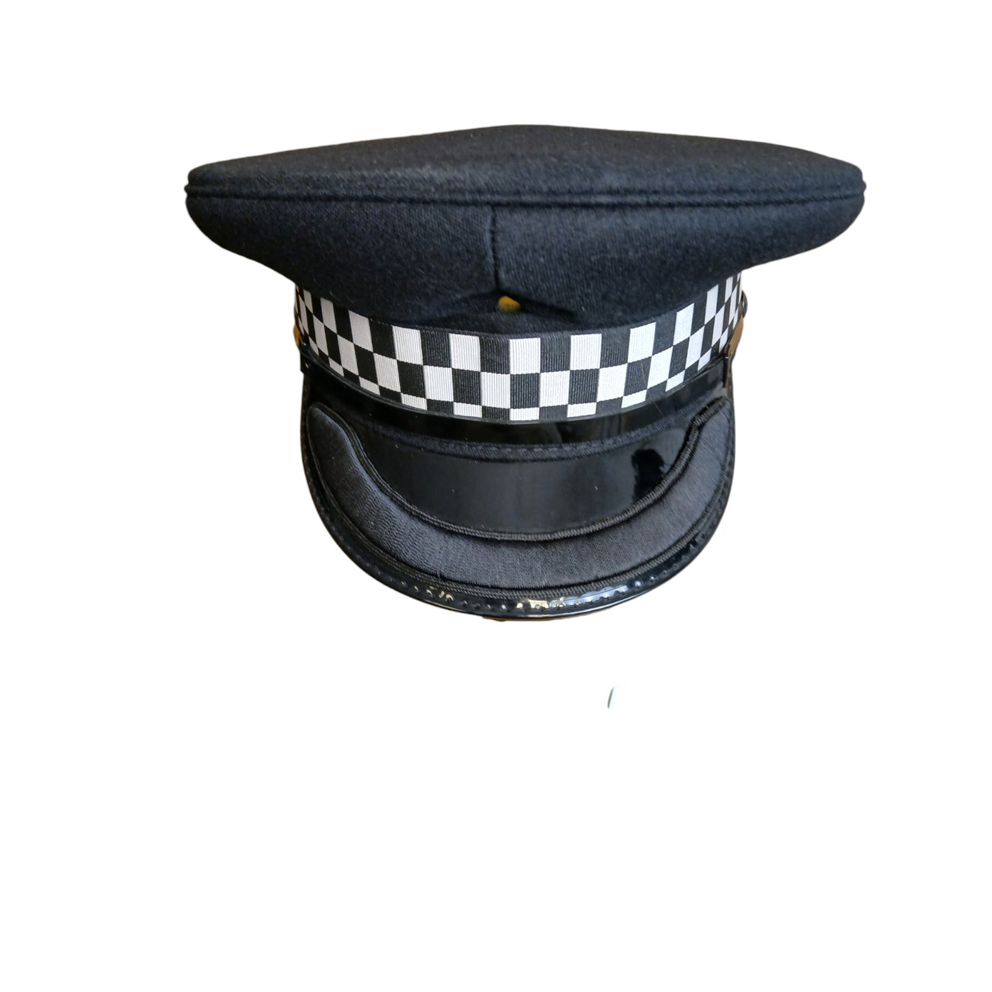 Inspector Peaked Cap Black Melton Wool Top Various Sizes Collector Film Police