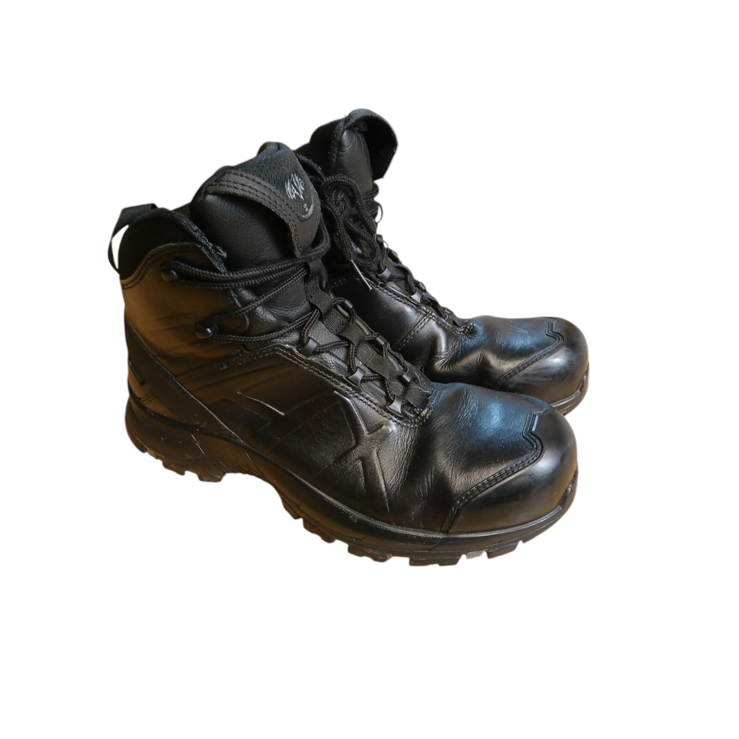 Haix Black Eagle Boots Goretex Steel Mid Safety Size 7 Police Security Workwear
