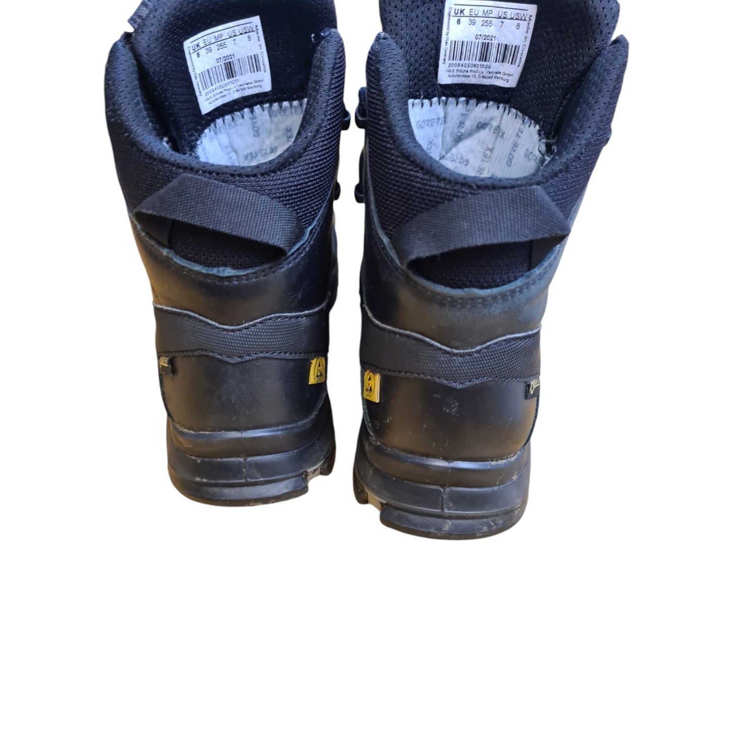 Haix Black Eagle Boots Gore-Tex Steel Mid Safety Size 5 Police Security Workwear