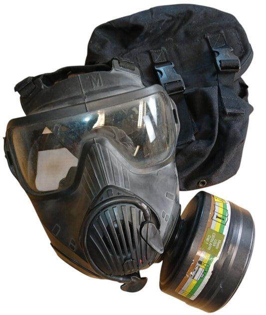 Avon C50 Respirator Gas Face Mask Medium Blackhawk Haversack Bag Police SAS SF
