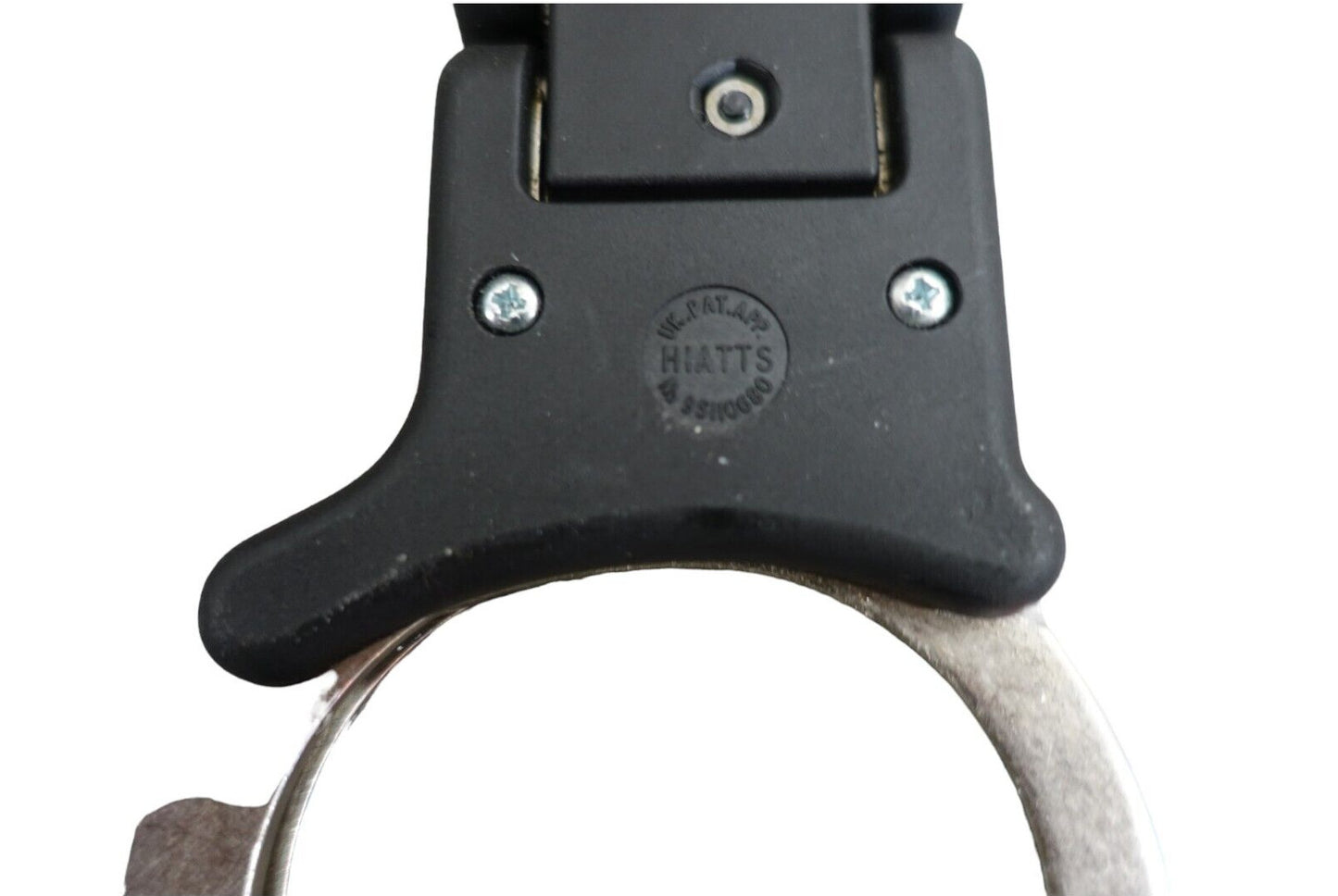 Hiatts Handcuffs Speedcuffs Hinged Folding Handcuffs with 1 Key Ex Police Cuffs