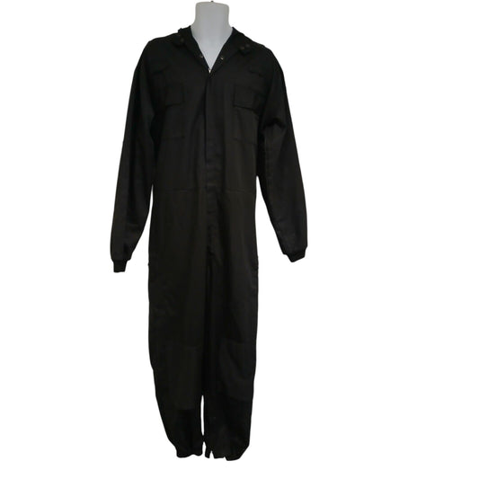 Yaffy Overall Coverall Boiler Suit Black Ex Police Polyester Cotton Model 505