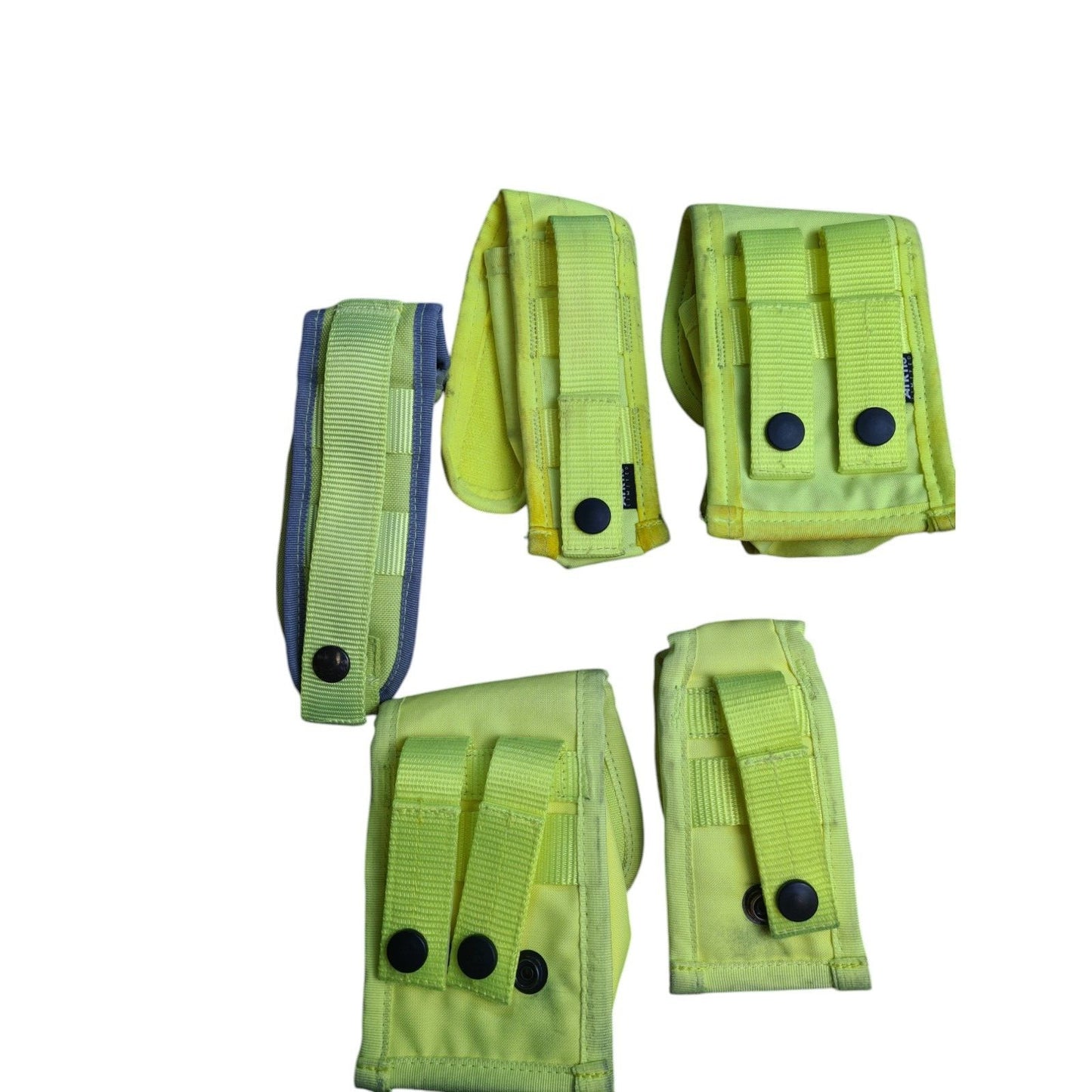 Arktis Molle Pouches Bundle x5 Hi Vis Hi Viz Yellow Police Security B Grade