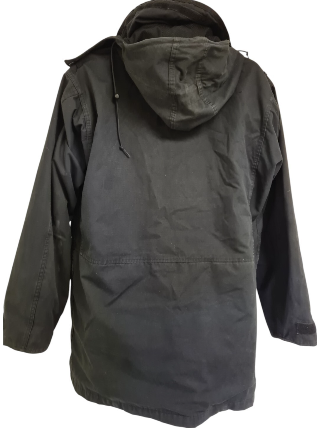 Arktis Rip Stop Smock 3/4 Coat Jacket Black Security Medium Wired Hood Ex Police