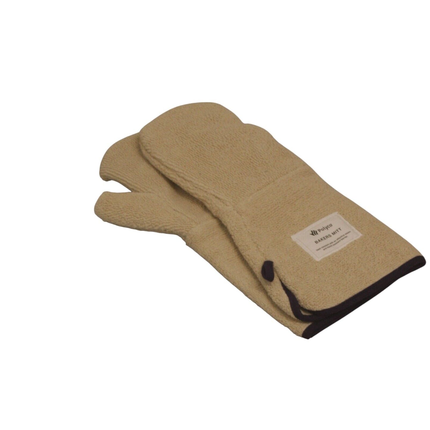 Polyco Bakers Mitts 7724 Pair Heat Resistant Steam Liquid Barrier White One Size