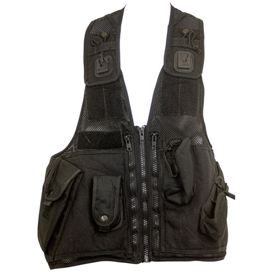 Tactical Vest Integrated Pouches Black Klickfast Docks XL Security Ex Police