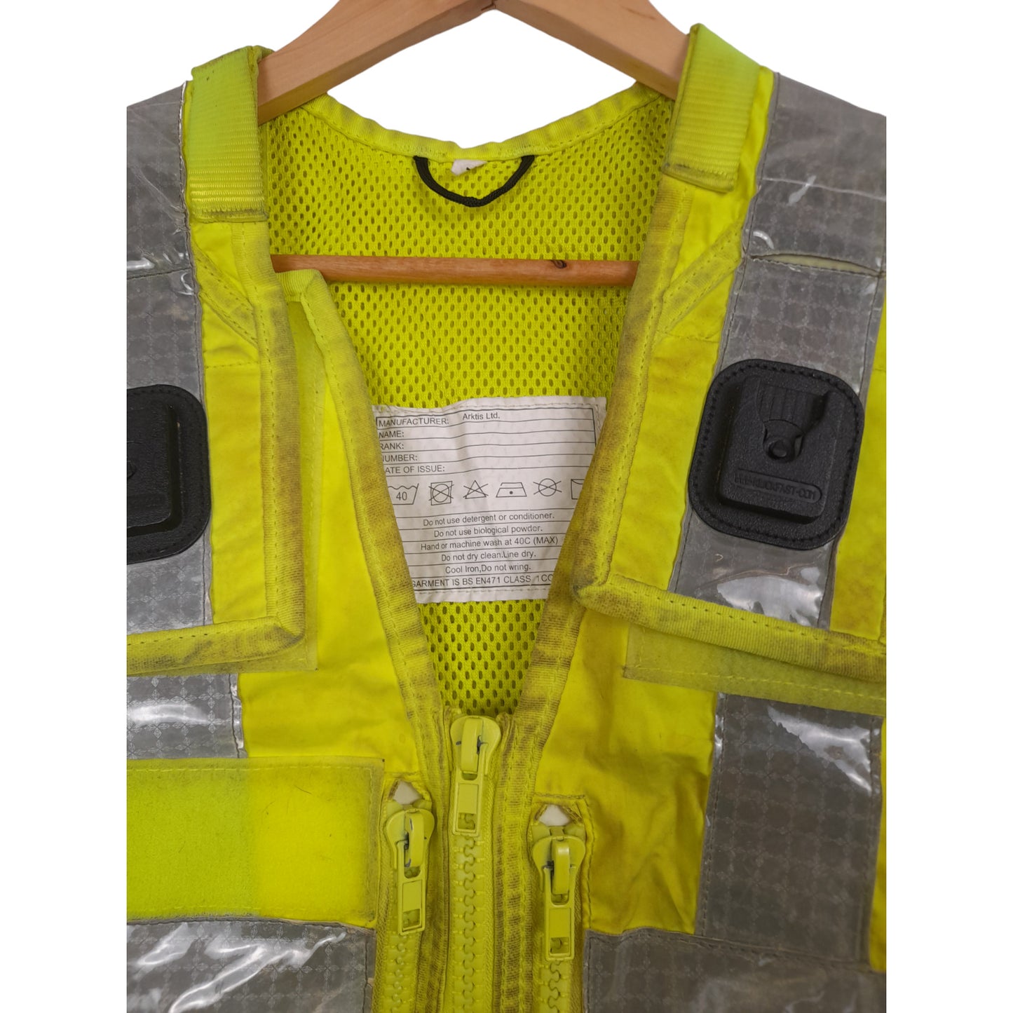 Arktis Molle Tactical Utility Vest Hi Vis Hi Viz Ex Police Security Grade C