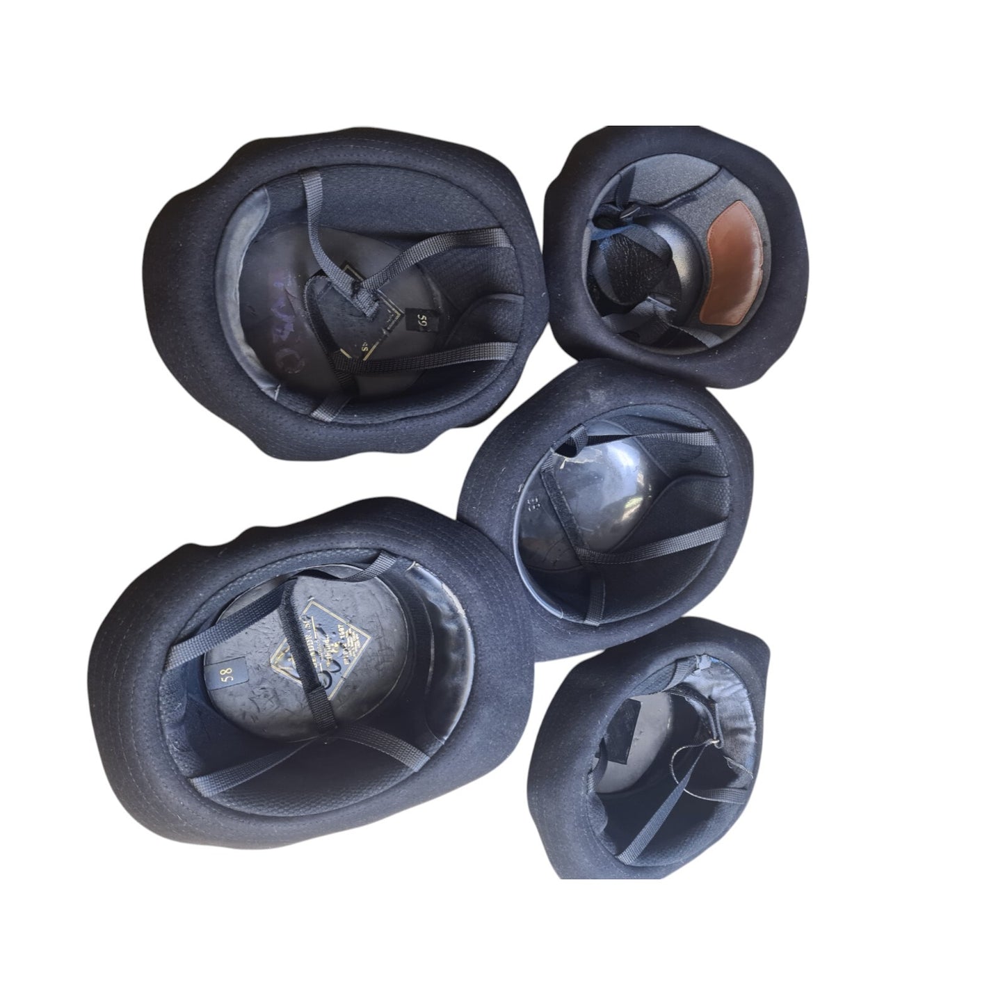 Police WPC Bowler Hats x 5 Bundle Film TV Fancy Dress Mix Sizes Checked Band B