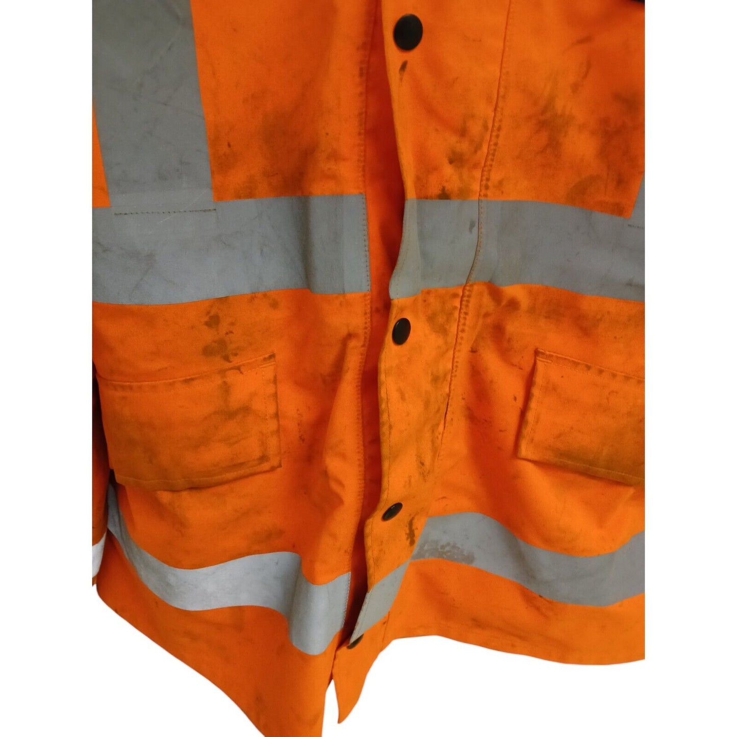 Ballyclare Goretex Hi Vis Hi Viz 3/4 Jacket Waterproof Railway Orange Grade B