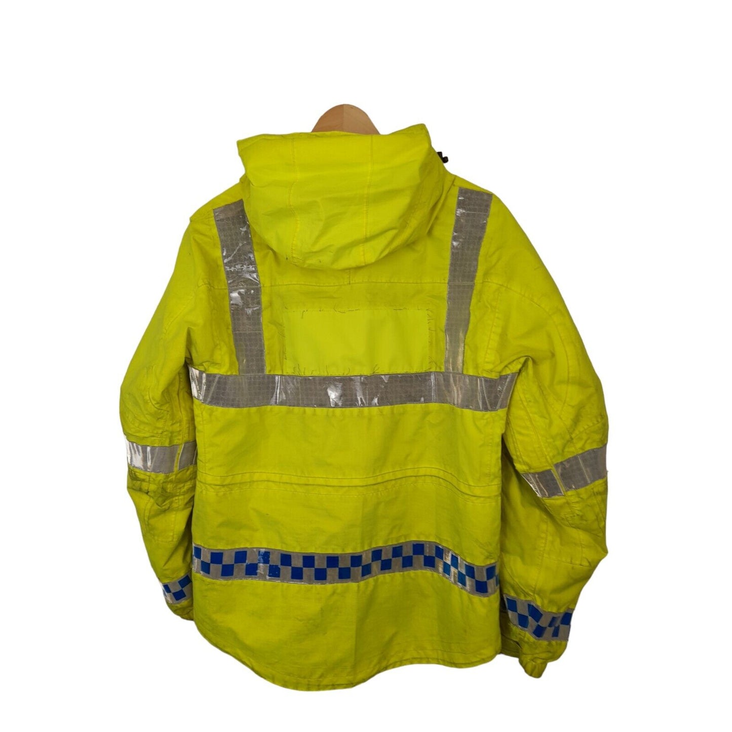Keela Hi Vis Jacket ExPolice Waterproof Anorak Security EmergencyRecovery GradeB
