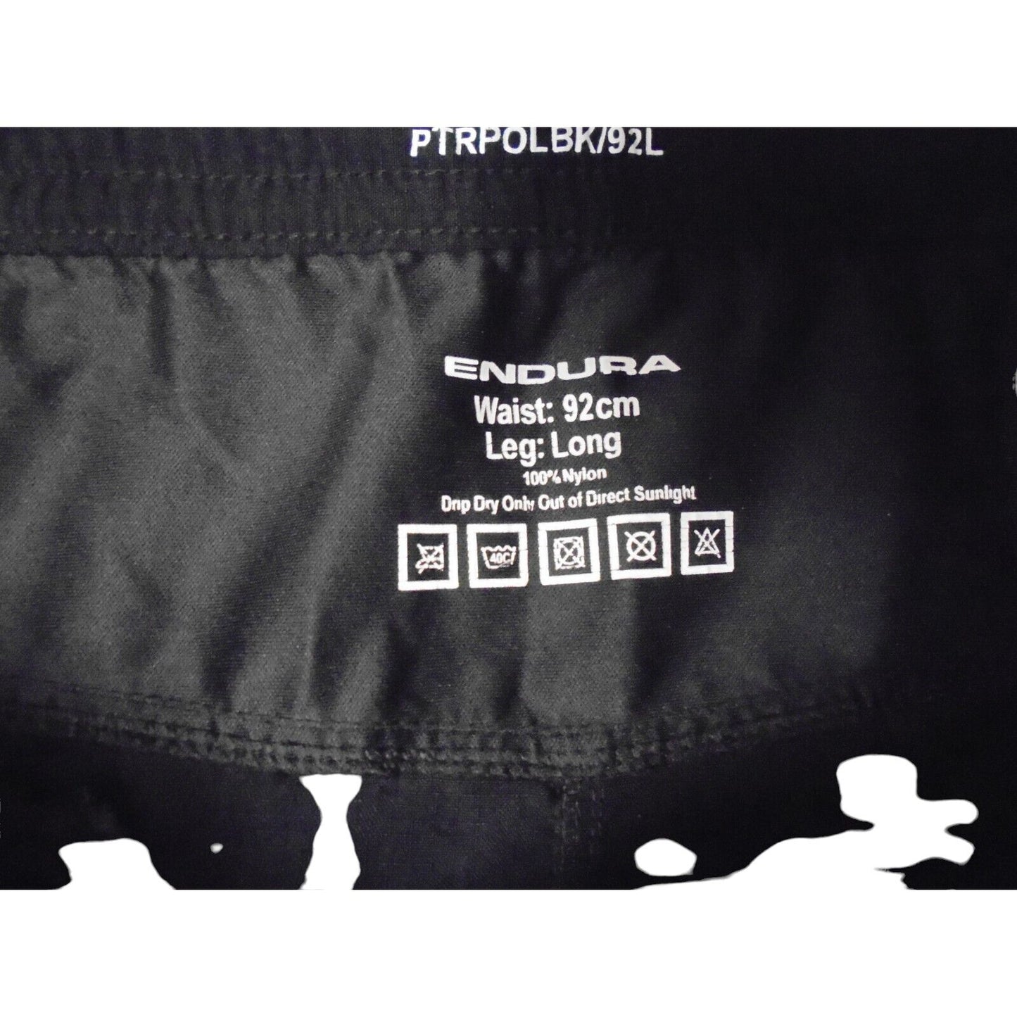Endura Cycling Trousers Ripstop Ex Police Cargo Black Unisex Uniform Patrol Bike