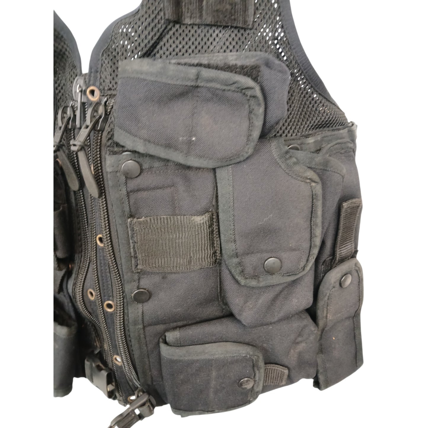 Arktis Tactical Vest Black Integrated Pouches Security Ex Police