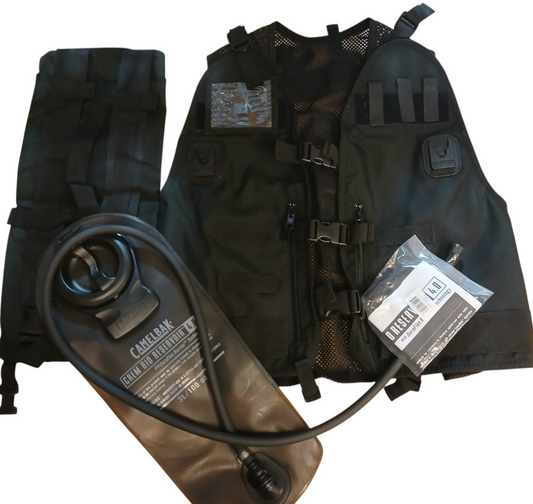 Remploy Frontline Hydration Vest Camelbak 3L CBRN MK3a Airsoft Police Black