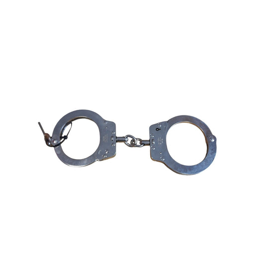Hiatts Handcuffs Speedcuffs Superior Chain Genuine Ex Police Cuffs With 1 Key