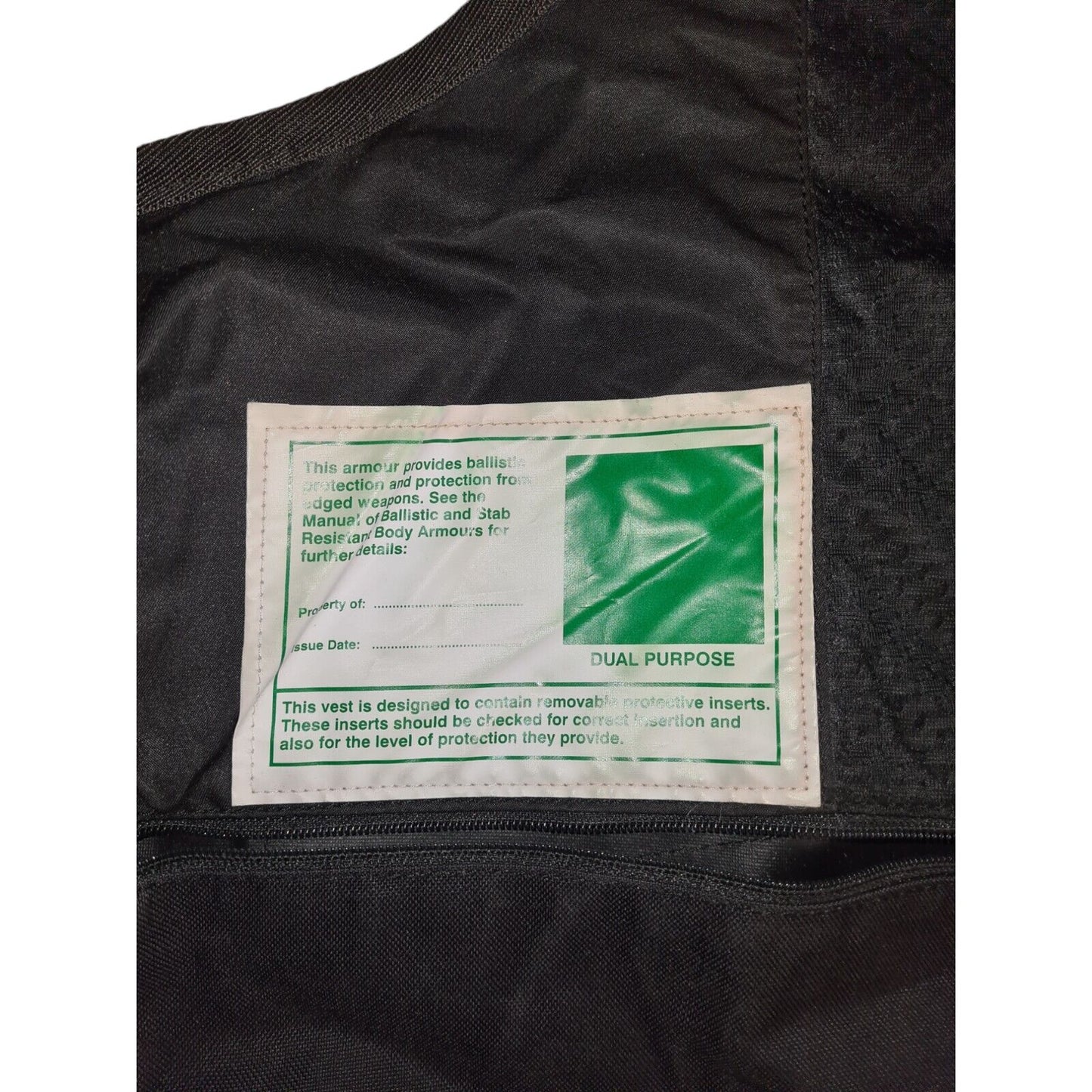 Mehler Vario System Stab Vest Black Utility Security Body Armour Cover Large