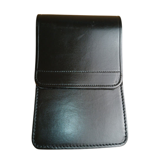 PWL Leather Document Pouch Belt Loop Kit Large Black Security Webbing Ex Police