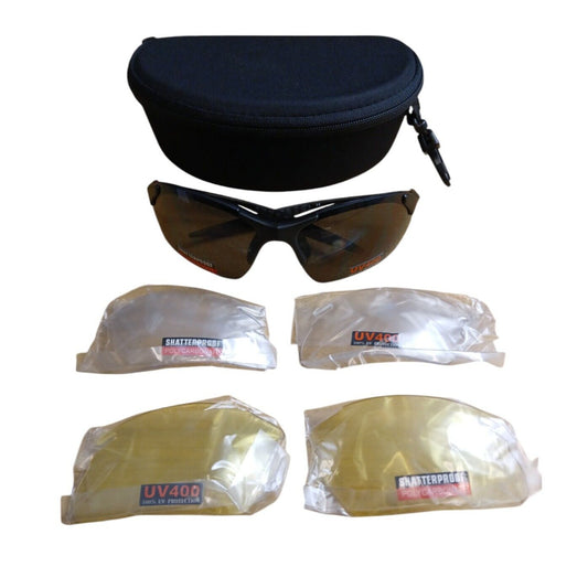 Samurai Tactical Safety Glasses Shatterproof Spare Lens Airsoft Paintball UV400