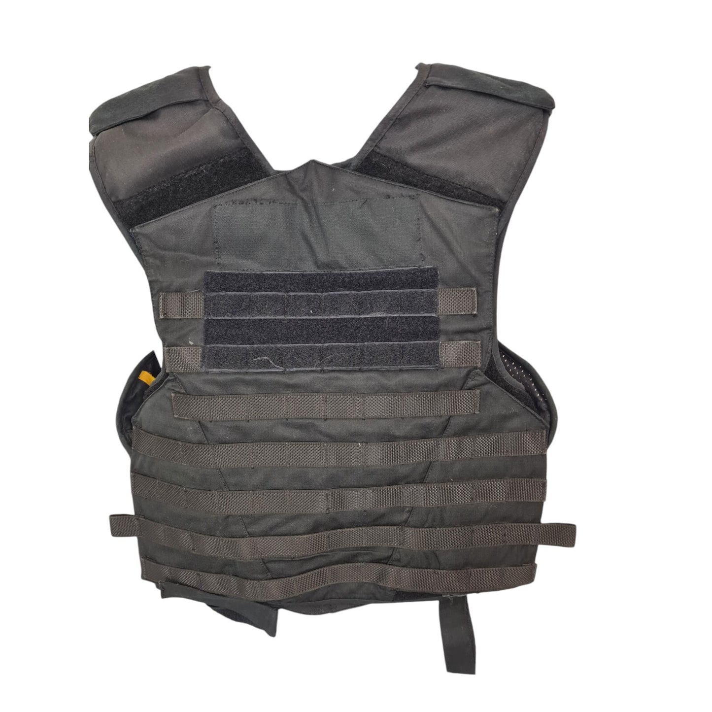 Black Tactical Molle Vest And Body Armour Stab Spike Vest Cover 40L Ex Police