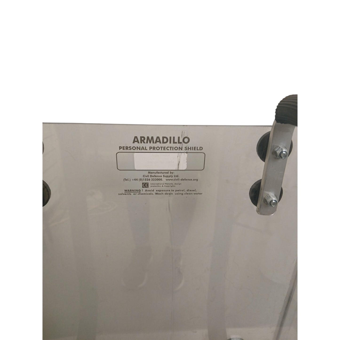 Riot Shield Interlocking Armadillo Rectangular Medium 120cm x 58cm Ex Police