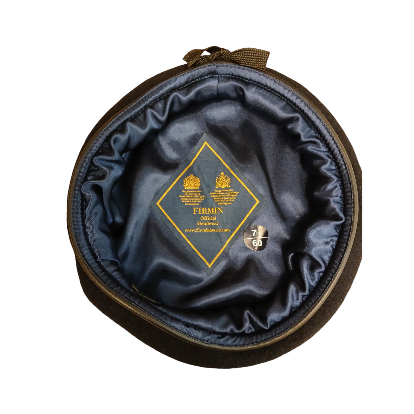 Firmin Navy Blue Beret Royal Navy Police Cadet Military Silk Lined Wool