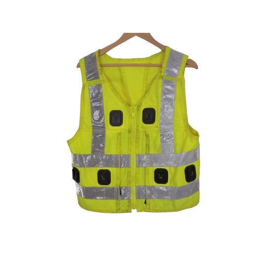Yaffy Tactical Vest Hi Vis Ex Police Model 511 Emergency Utility Security GradeB