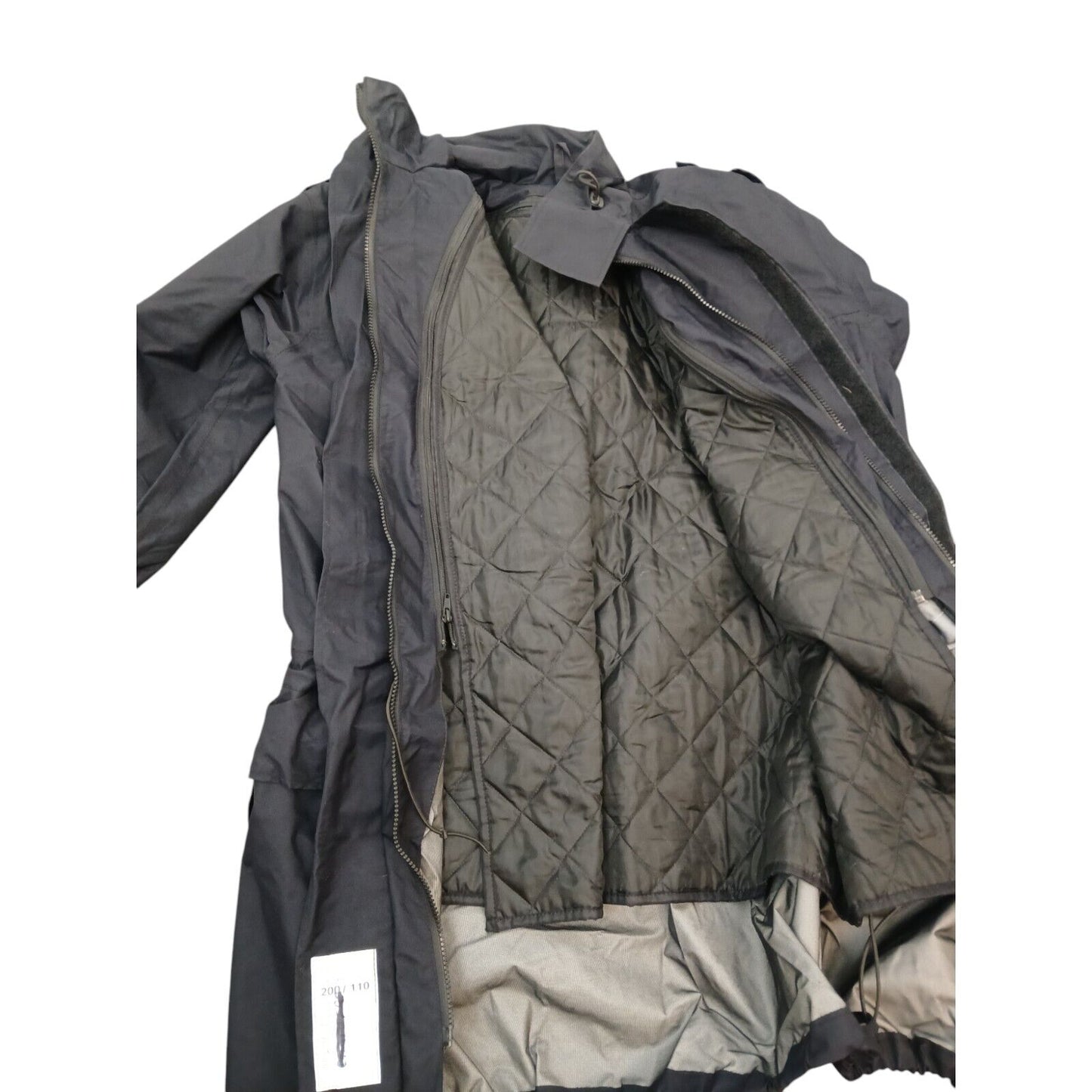 Royal Navy Goretex Jacket With Liner Smock Wet Weather MVP Coat Navy Blue RN