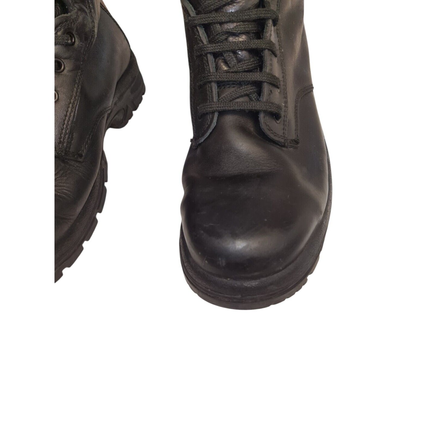 YDS Patrol Boots High Leg Steel Toe Black Leather Security Police Airsoft 10