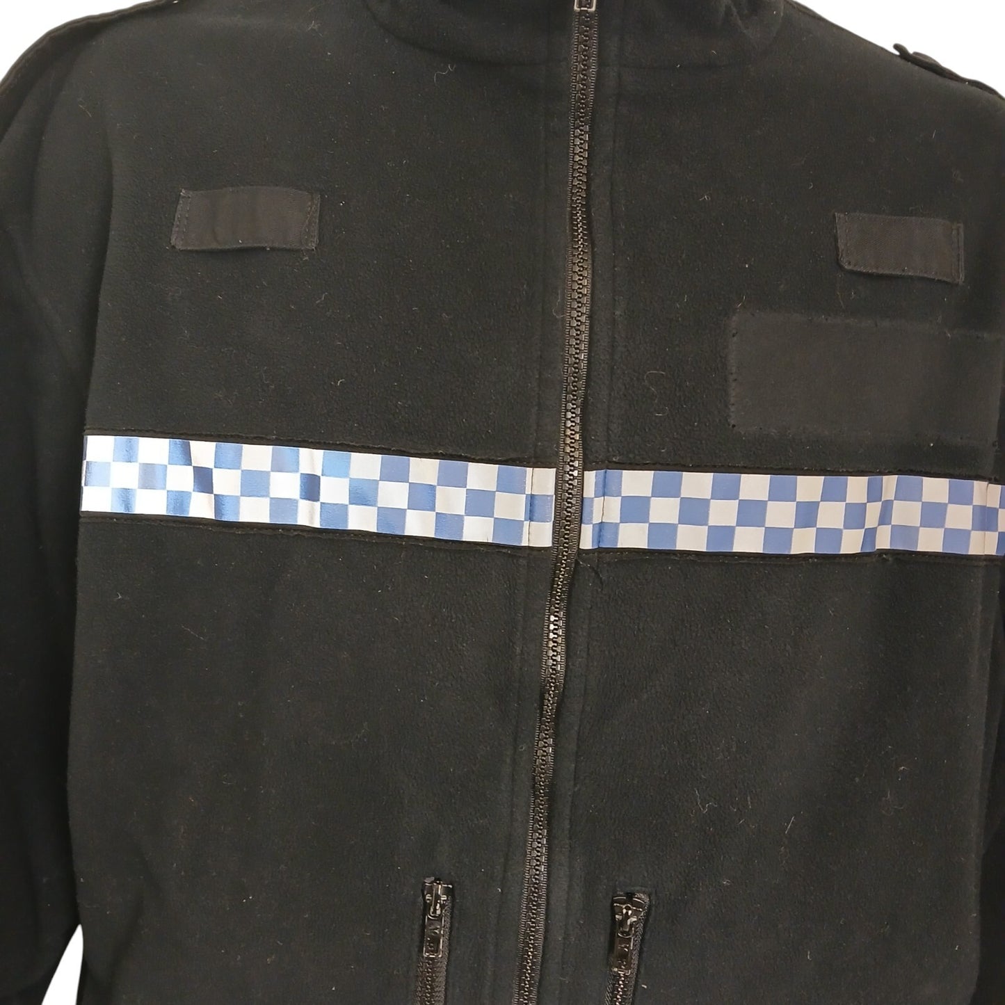 Fleece Jacket Windstopper Police Reflective Radio Black Security Turner Virr