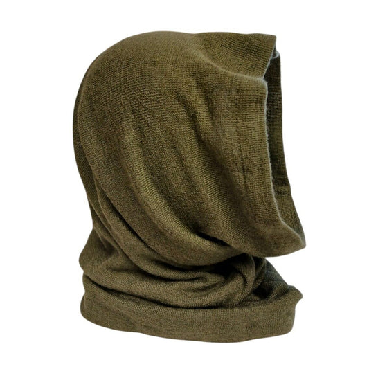 British Military Headover 100% Wool Green Cold Weather Snood Neck Tube Warmer